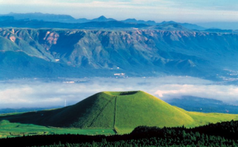 green Mt Aso Kumamoto kyushu japan