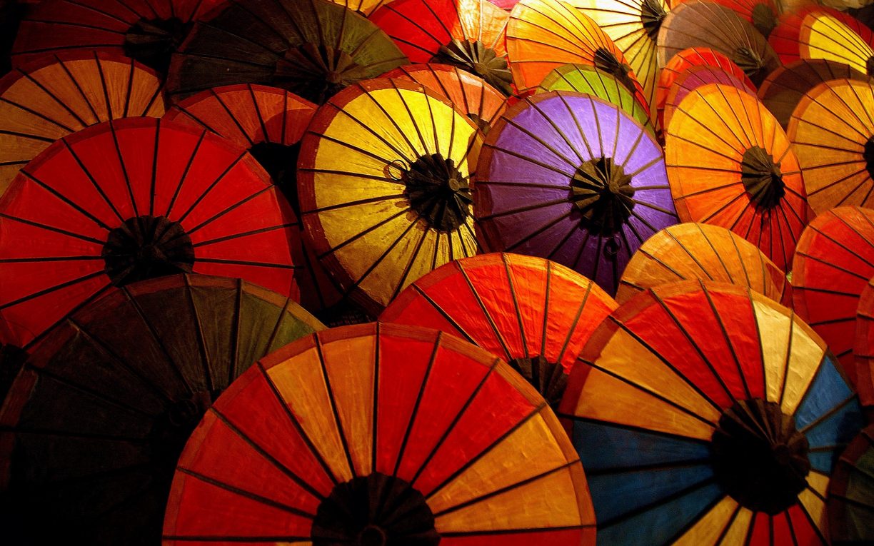 Parasols Luang Prabang Laos